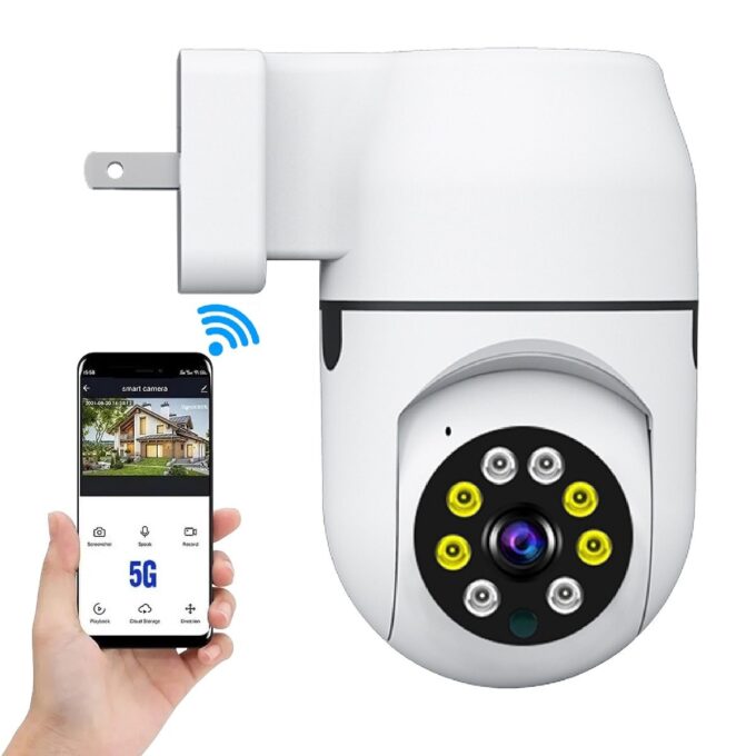 Camara Robotica Enchufable Wifi 360°