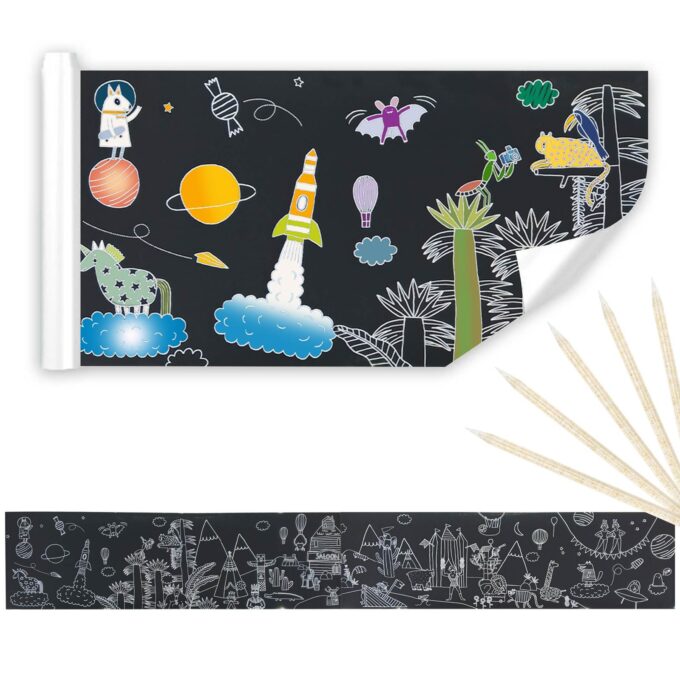 Papel Mágico Negro 30cm x 2mt