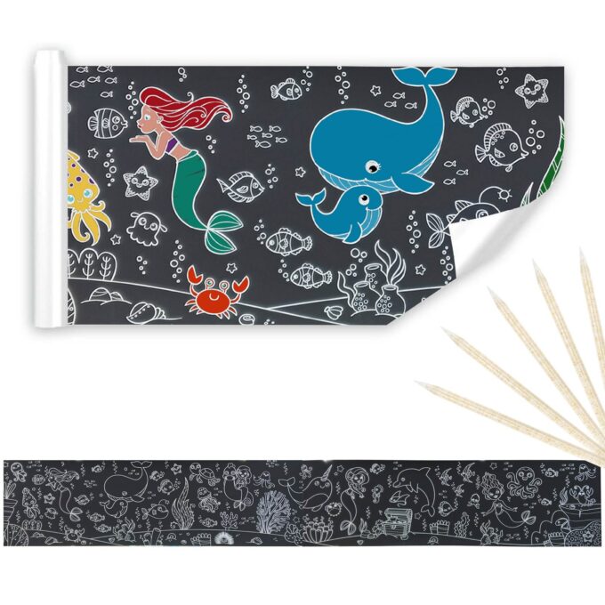 Papel Mágico Negro 30cm x 2mt