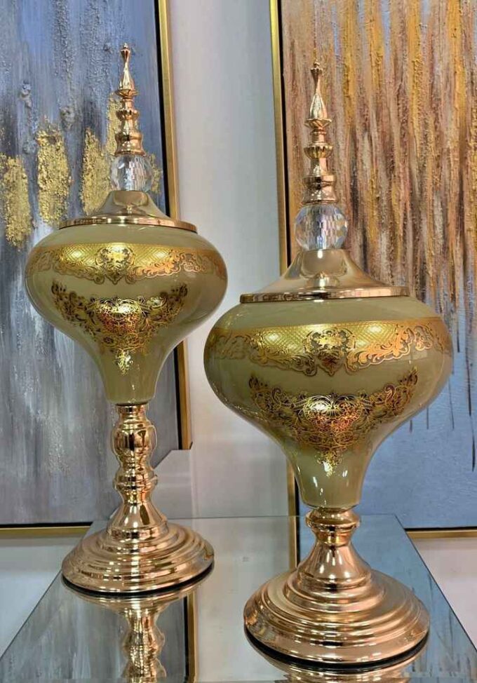 Anfora Dorada Arabesco Ref. 1641