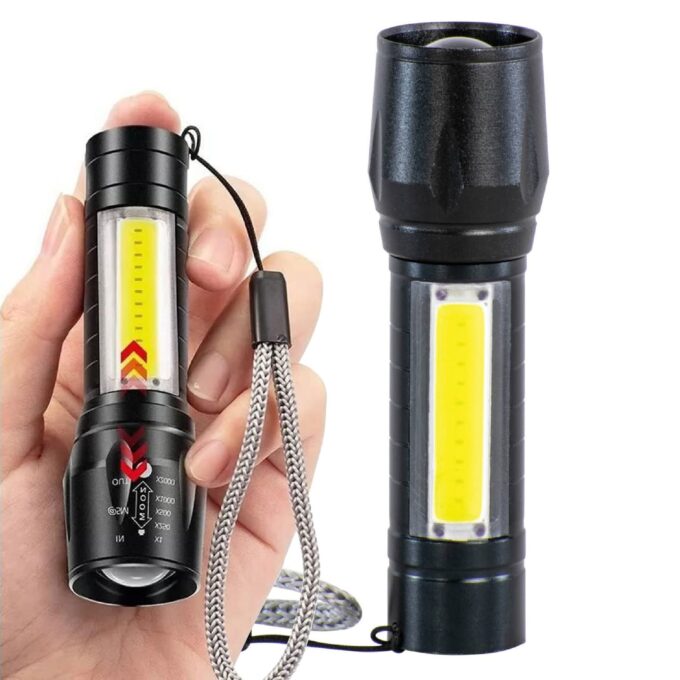 Linterna Mini Recargable 2en1