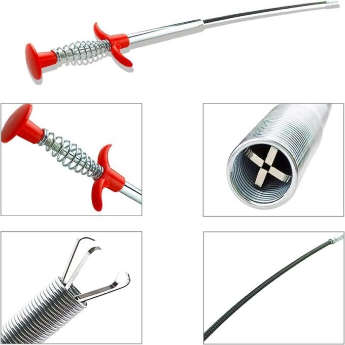 Sonda de drenaje 60CM para sifones tuberia y alcantarillado extractor de plomeria FK23D-295