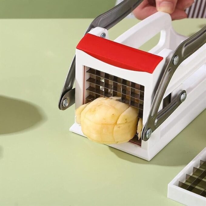 Maquina picadora de papas fritas rebanador de dos cuchillas FK23D-79