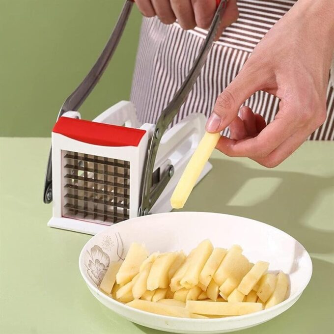 Maquina picadora de papas fritas rebanador de dos cuchillas FK23D-79