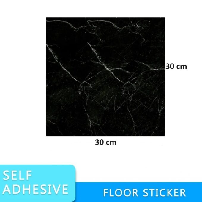 Azulejo adhesivo 30 x 30 negro marmolizado pegatina decorativa FK23D-236