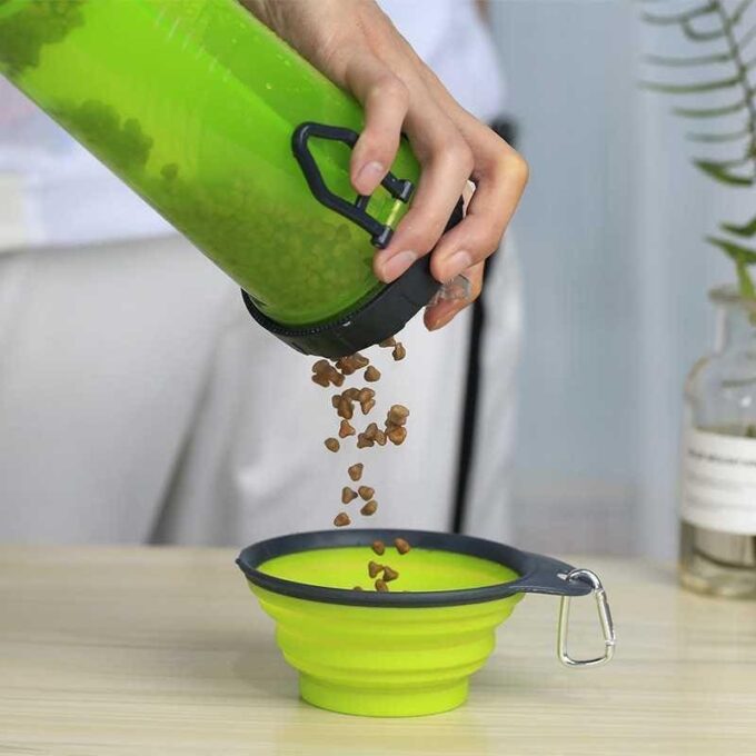 Botilito bebedero de agua y porta comida FK-70