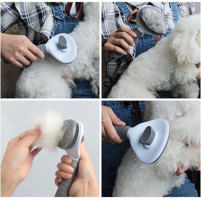 Peine para mascotas cepillo quita nudos perros gatos FK22B-77