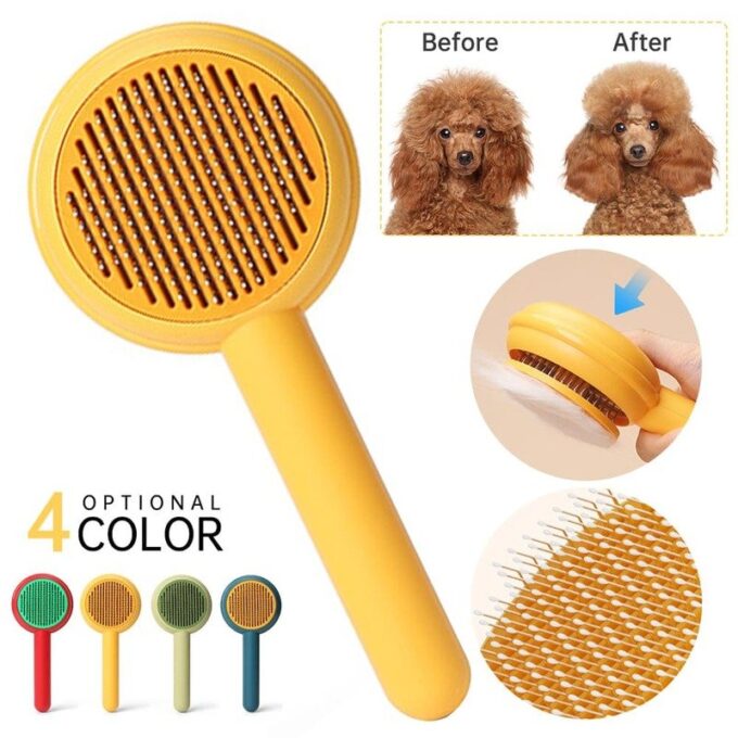 Peine quita pelos para mascotas cepillo limpieza FK23C-12