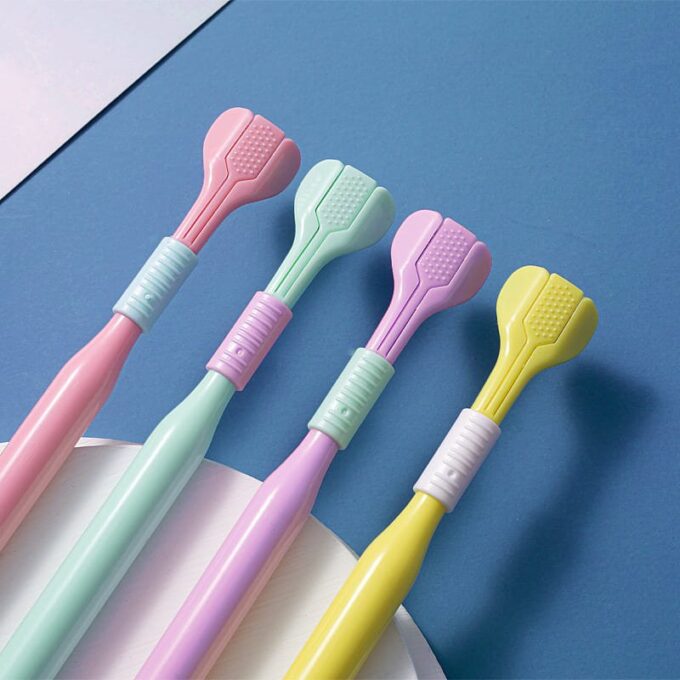 "Cepillo de dientes tres caras limpieza bucal  FK23B-44"