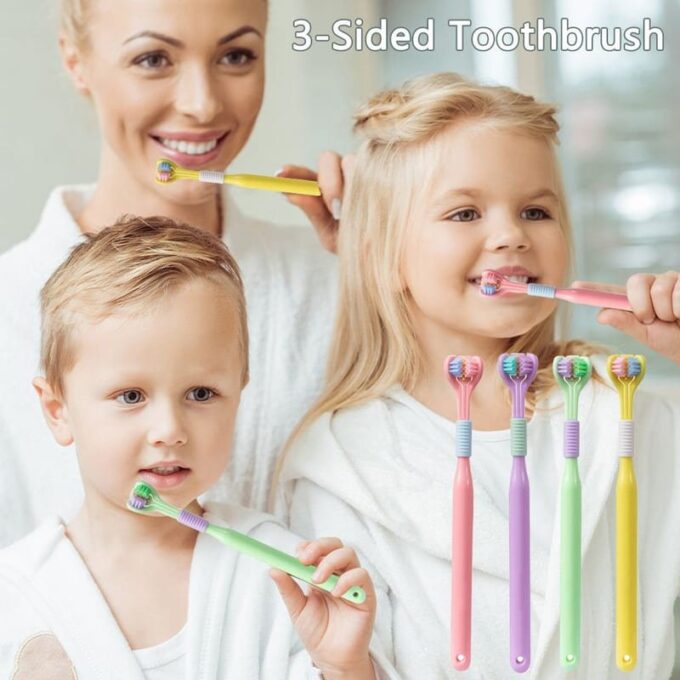 "Cepillo de dientes tres caras limpieza bucal  FK23B-44"