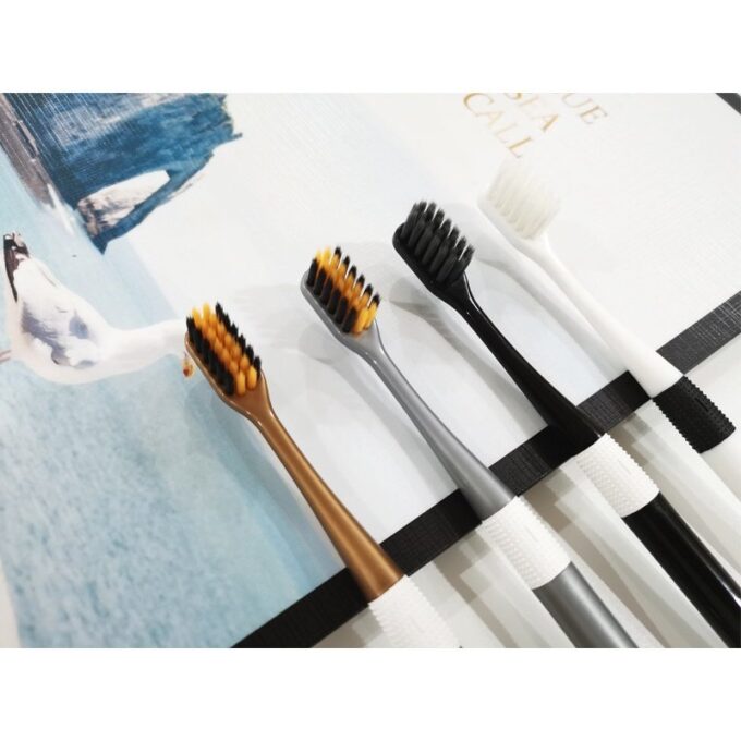Cepillo dental cerdas de bambu set 2unid. cuidado bucal dientes FK23B-33