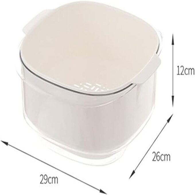 Cesta con escurridor para alimentos tazon de cocina con drenaje FK23D-201
