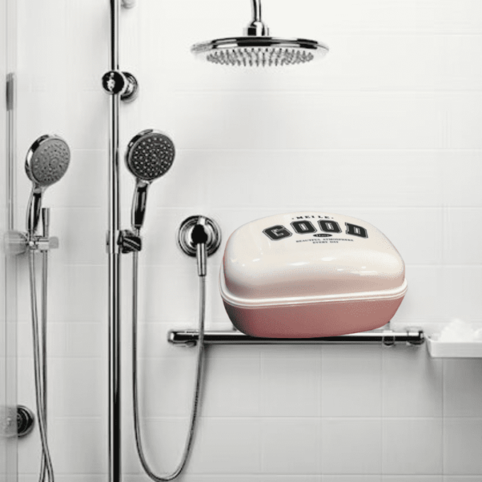 Porta jabon jabonera con tapa estuche viaje FK23D-208