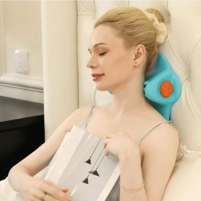 Masajeador de cuello cervical recargable con electroterapia FK23D-120