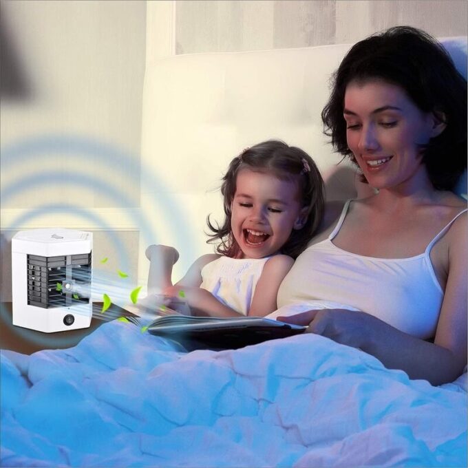 Mini enfriador portatil 2 en 1 aire acondicionado recargable FK23B-46