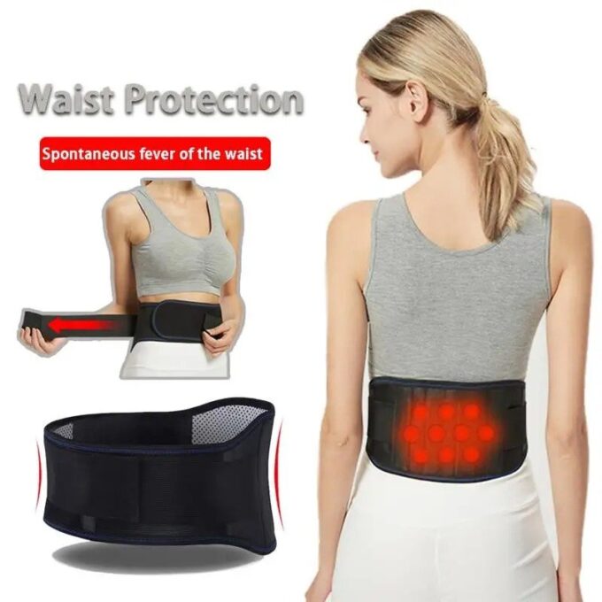 Cinturon Lumbar termico faja magnetica vertebral FK23C-35