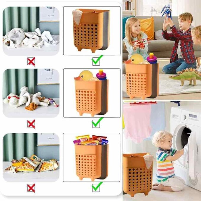 Cesta de almacenamiento plegable canasta adhesiva  FK23C-26