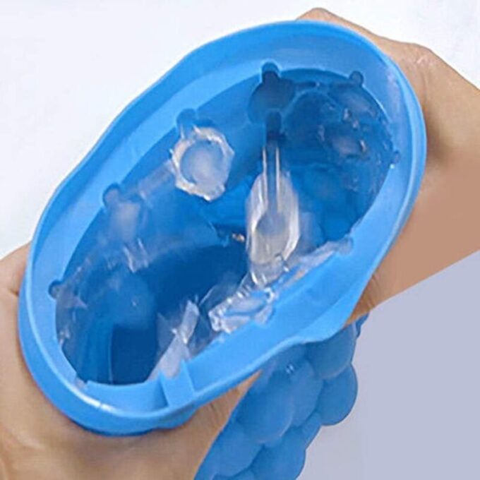 Hielera portátil siliconada con moldes para hielo FK23D-101A