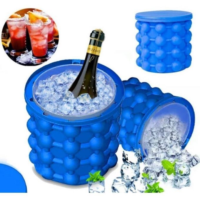 Molde siliconado para cubos de hielo cubeta portátil FK23D-101