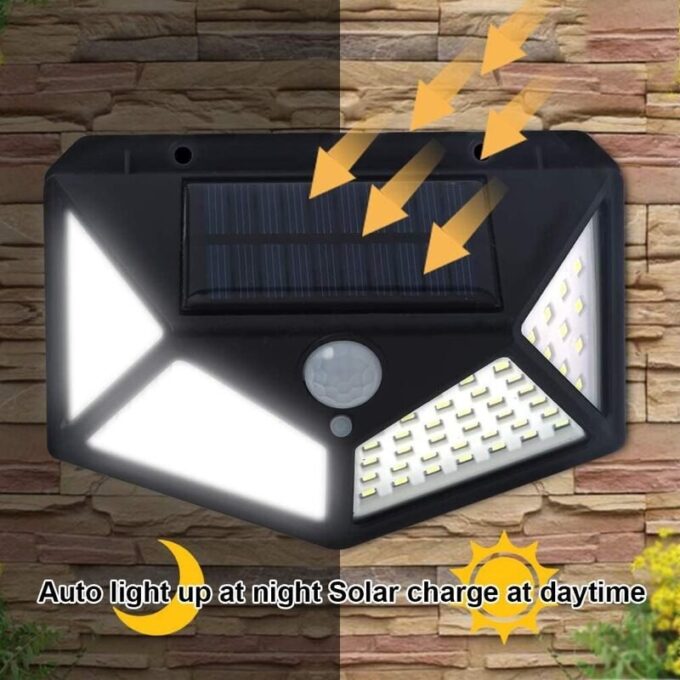 Lampara led solar con sensor de movimiento luz recargable FK23D-127