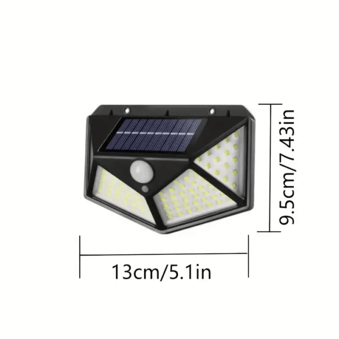 Lampara led solar con sensor de movimiento luz recargable FK23D-127