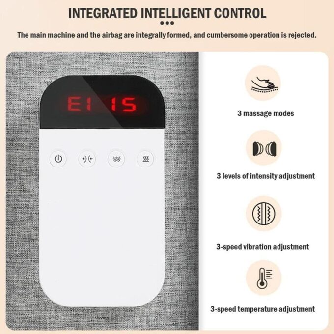 Masajeador calefactor de compresión para piernas recargable FK23D-137