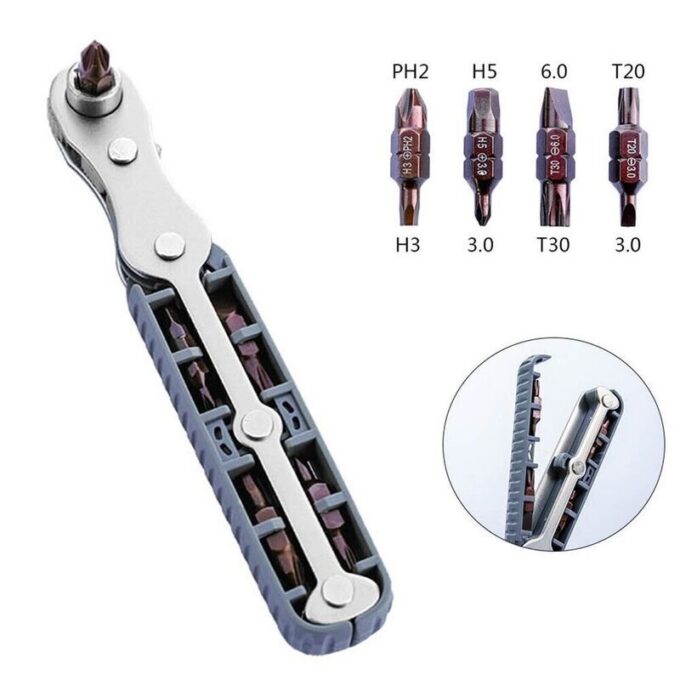 Kit de destornilladores de trinquete reparador de brocas FK23D-142