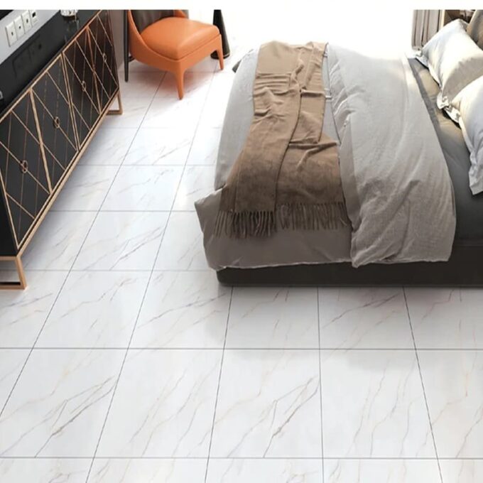 Azulejo adhesivo 60 x 60 blanco satinado pegatina decorativa FK23D-249