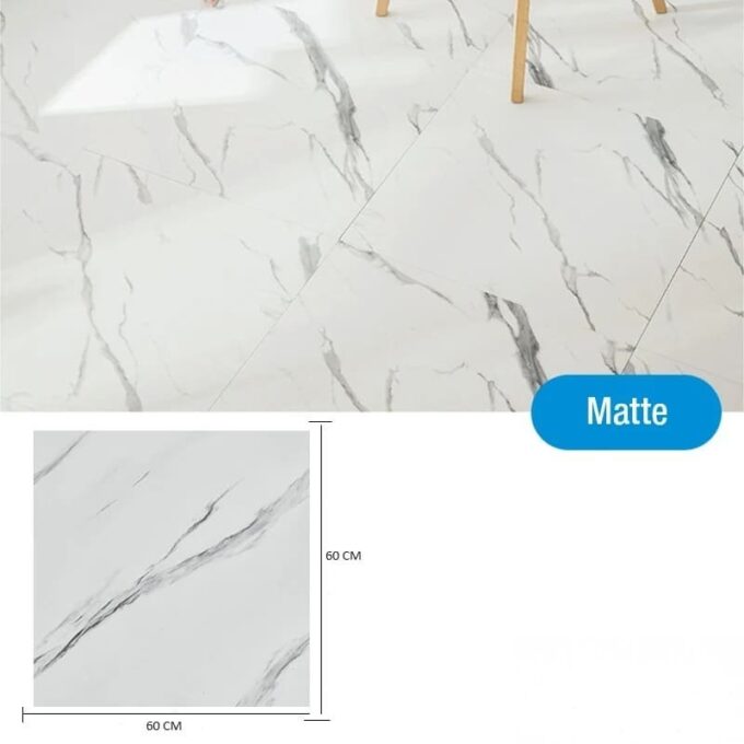 Azulejo adhesivo 60 x 60 blanco satinado pegatina decorativa FK23D-249