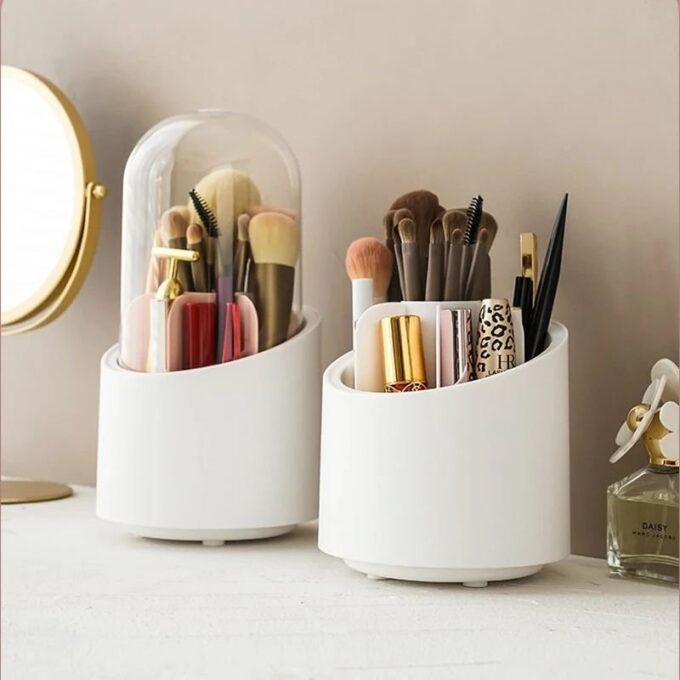 Organizador de maquillaje giratorio multifuncional con tapa FK23D-38