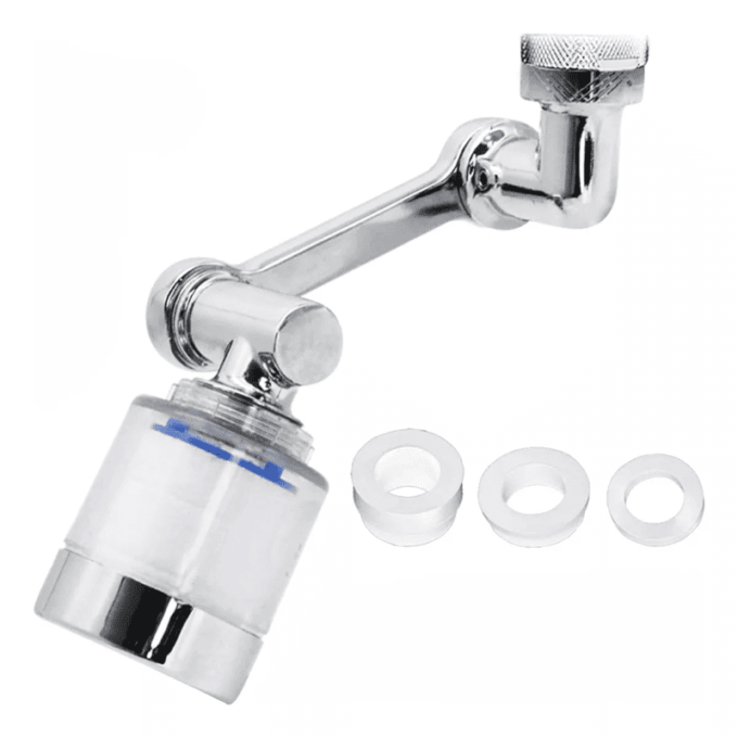 Extensor de grifo plástico con filtro purificador anti salpicaduras FK23D-12