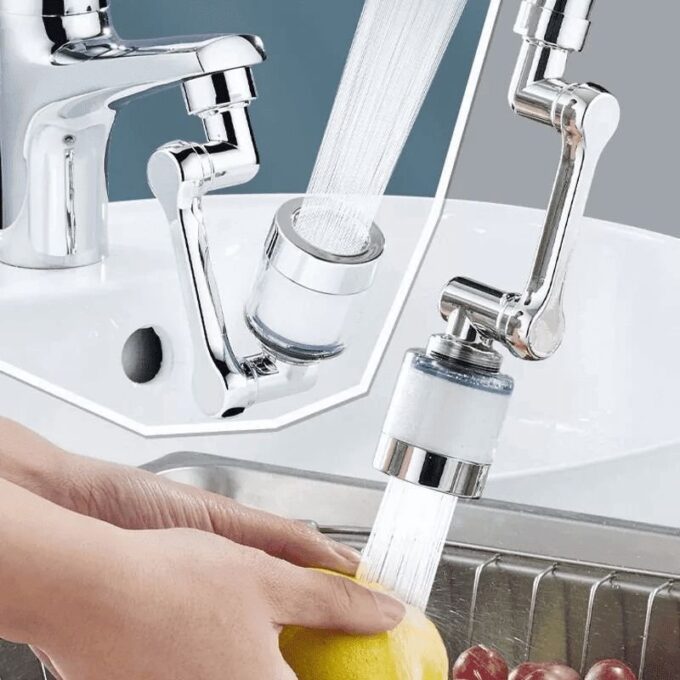 Extensor de grifo plástico con filtro purificador anti salpicaduras FK23D-12