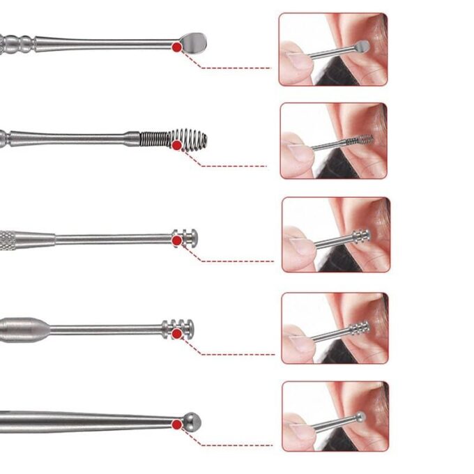 Kit de limpieza set x 10 pcs material acero brocha de limpiar  FK22B-113