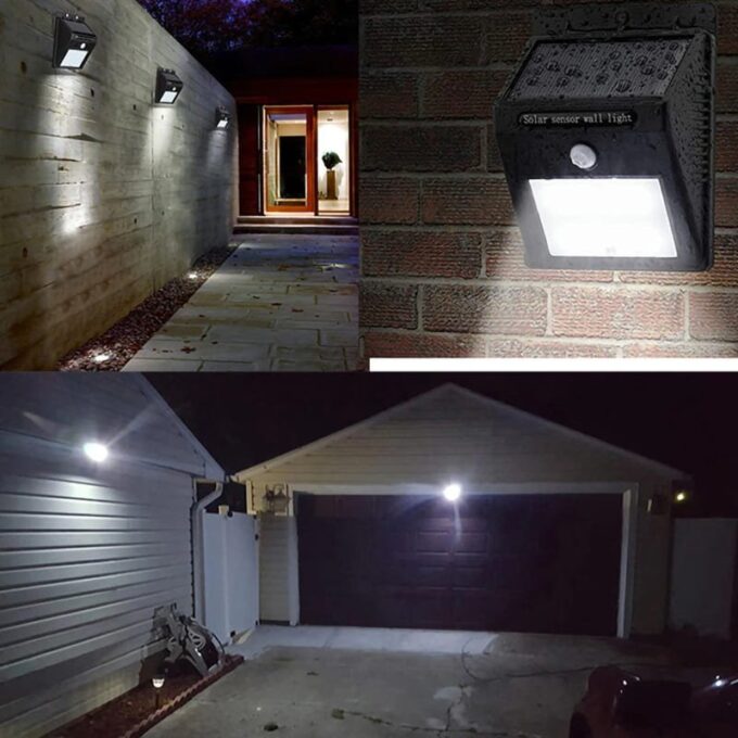 Lampara led recargable con energia solar y sensor de movimiento luz portatil FK23D-48