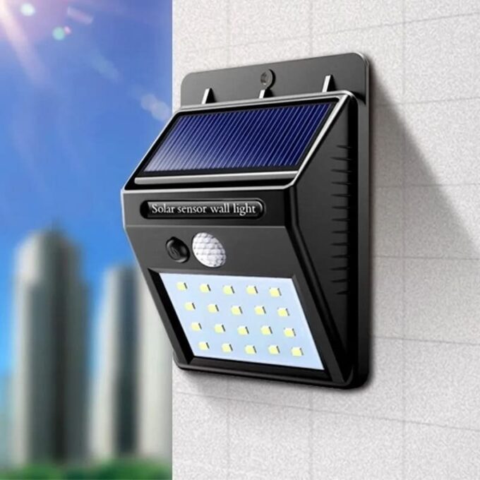 Lampara led recargable con energia solar y sensor de movimiento luz portatil FK23D-48