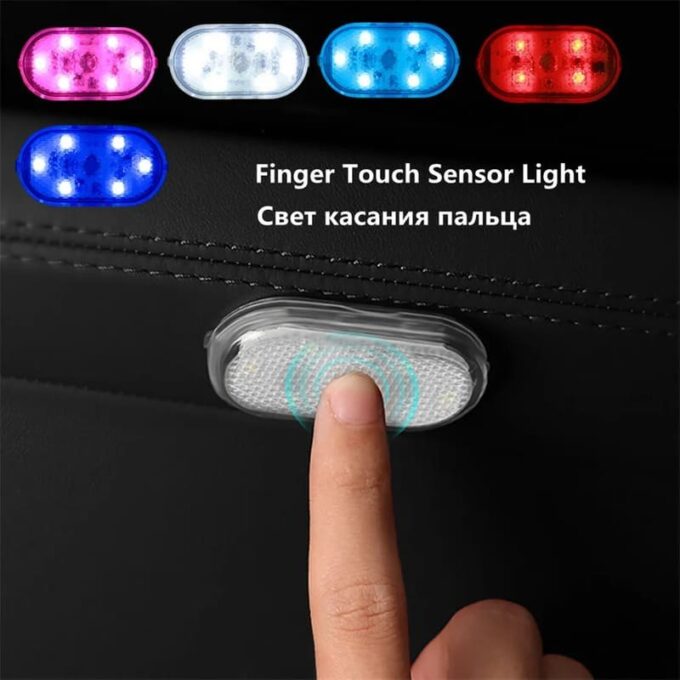 Luz LED tactil adhesiva para techo de carro multicolor FK23D-52