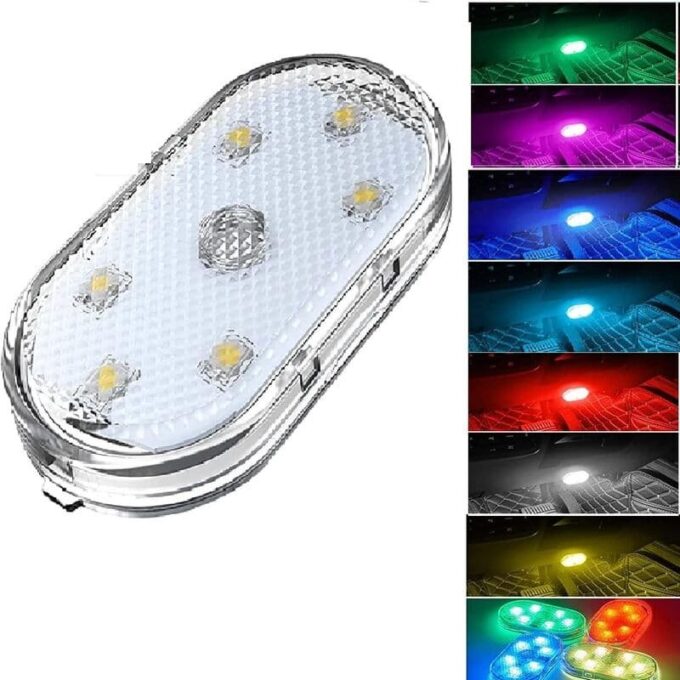 Luz LED tactil adhesiva para techo de carro multicolor FK23D-52