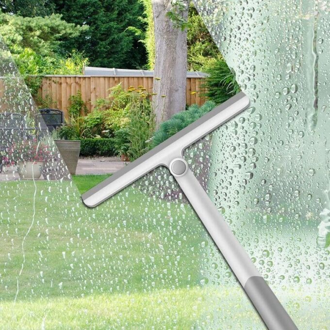 Limpiavidrios de doble cara escurridor de ventanas ajustable de mango largo FK23D-58