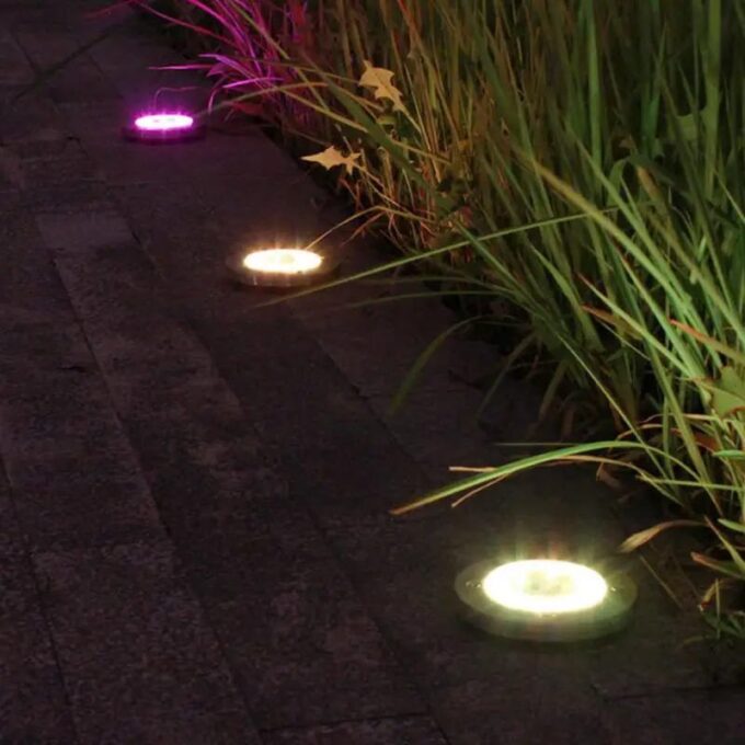 Luces led para suelo set de 4 piezas impermeables FK23D-129