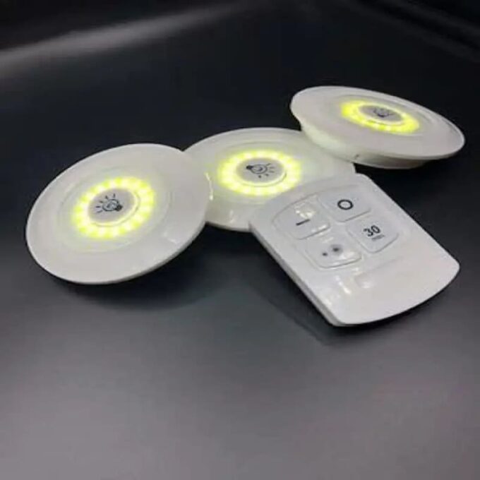 Luces LED adhesivas set x3 con control lamparas inteligentes FK23D-45