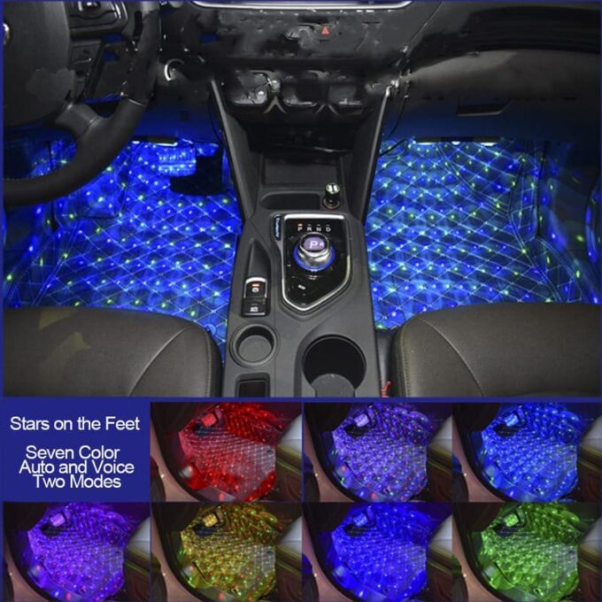 Luz led para interior de carro multicolor FK23C-16