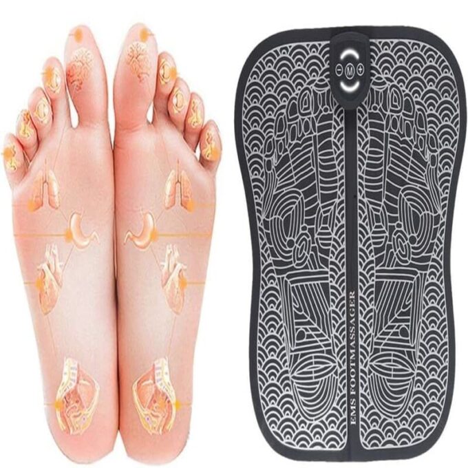 Tapete masajeador electro estimulante para pies recargable FK23D-155