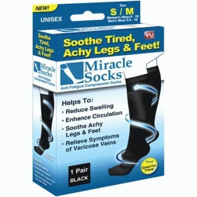 Media Miracle socks de compresion anti varices SP-17