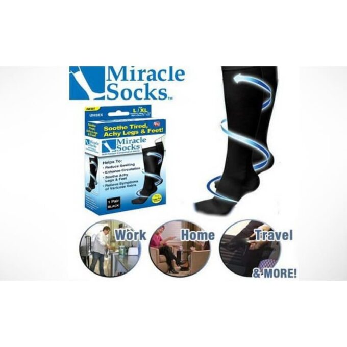 Media Miracle socks de compresion anti varices SP-17