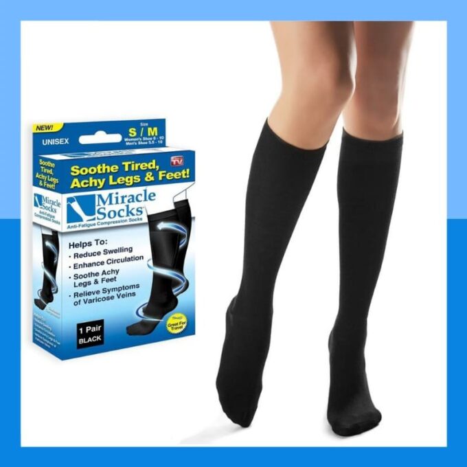 Media Miracle socks de compresion anti varices SP-17