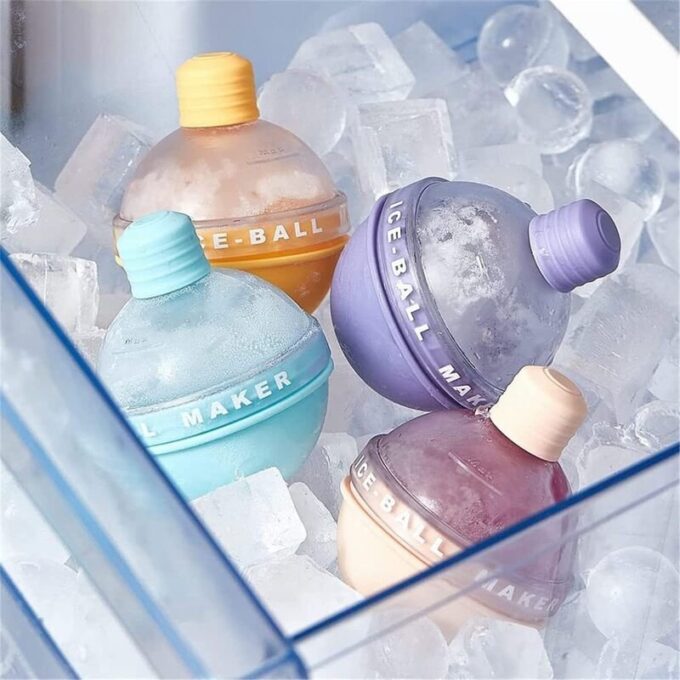 Molde esferico para hielo hielera siliconada FK23D-50