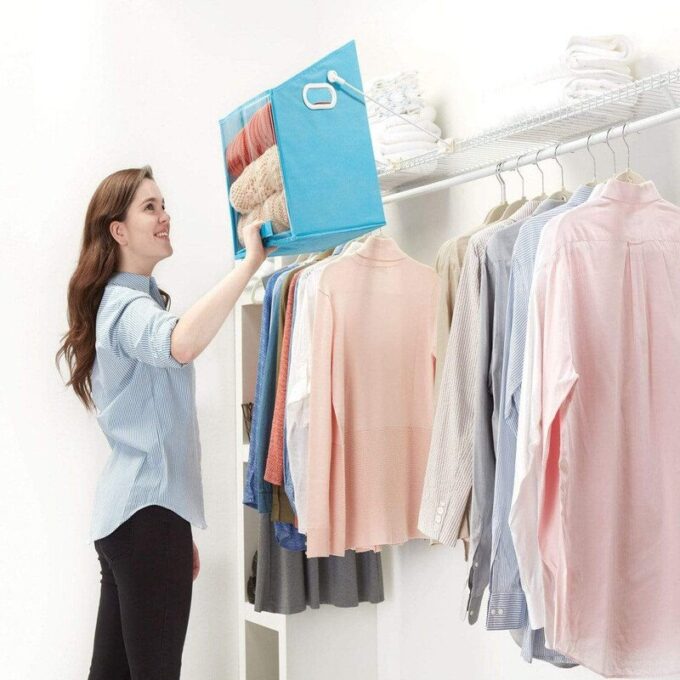 Organizador de ropa plegable cesta multifuncional ajustable almacenador FK23D-54