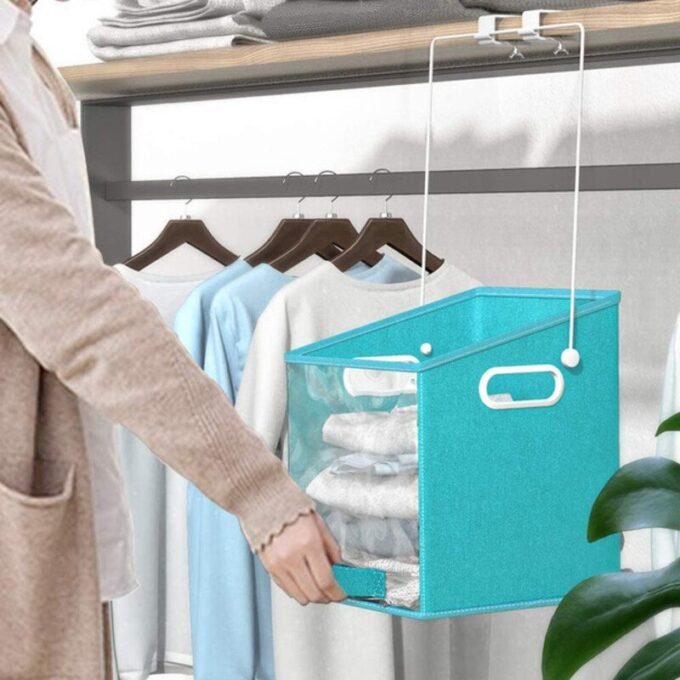Organizador de ropa plegable cesta multifuncional ajustable almacenador FK23D-54