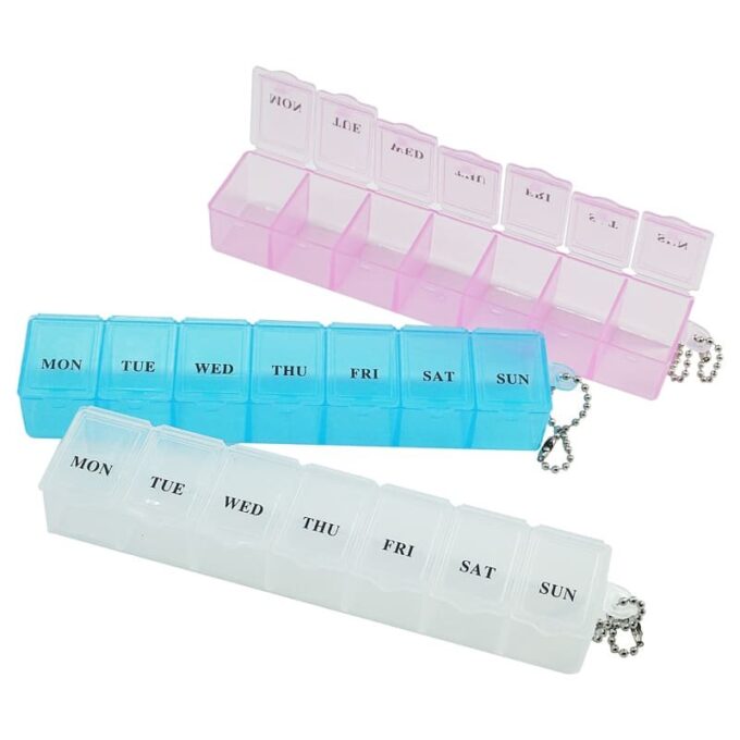 Pastillero semanal 7 rejillas organizador pastas FK23B-17