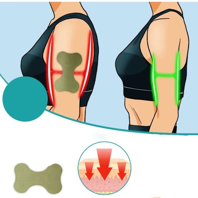 Parche adelgazante de brazo, sticker quemador FK22B-59